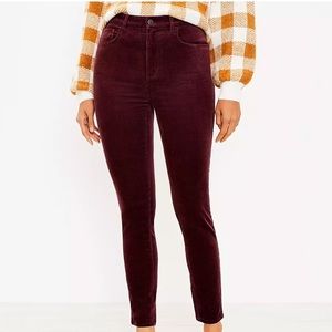 LOFT Petite Curvy skinny corduroys NWT 
size 27P high rise